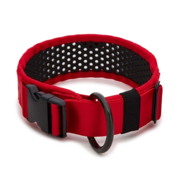 SOFTY Halsband | Länge: 55-61cm | Breite: 6,3cm | Farbe: rot/schwarz